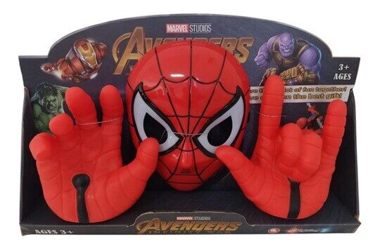 Набор костюм Человека паука (маска, перчатки), свет, B0443H