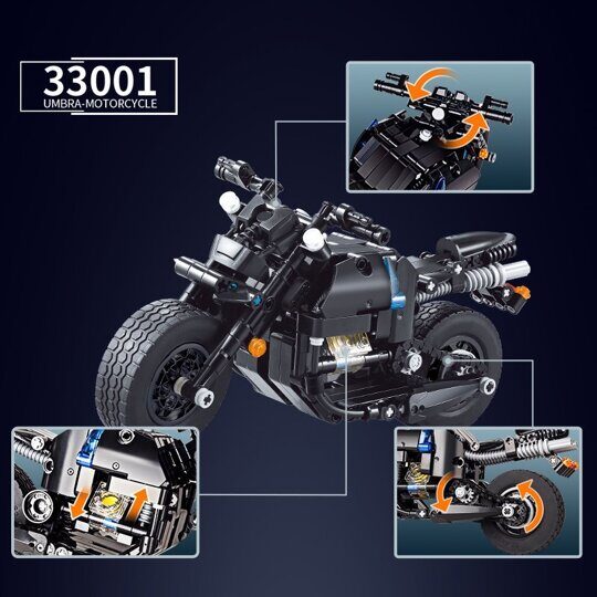Конструктор DECOOL Technic 33001 Мотоцикл, 285 дет.
