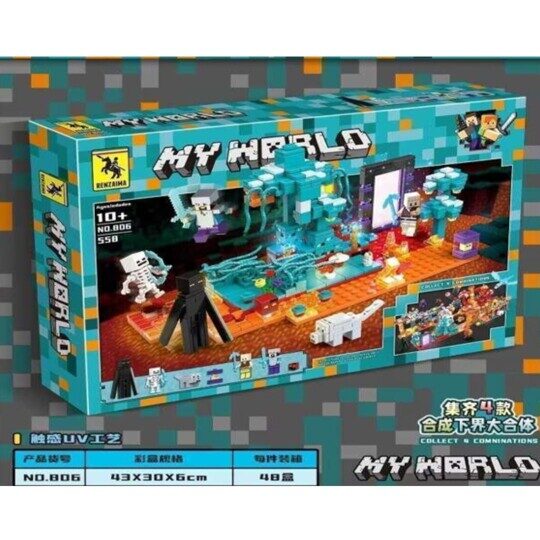 Конструктор Нападение на Искаженный лес RENZAIMA 806 Minecraft