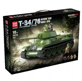 Конструктор Советский средний танк Т34/76, 1013 дет., 100276 Quan guan