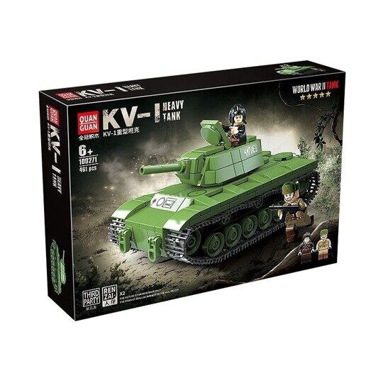 Конструктор Советский танк КВ-1, 481 дет., 100271 Quanguan