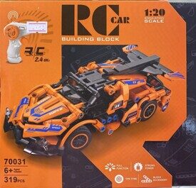 Конструктор Гиперкар оранжевый на управлении Техник 70031, 319 дет, аналог Lego