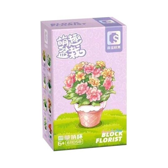 Конструктор Цветы в горшке SEMBO 611058, 121 дет.