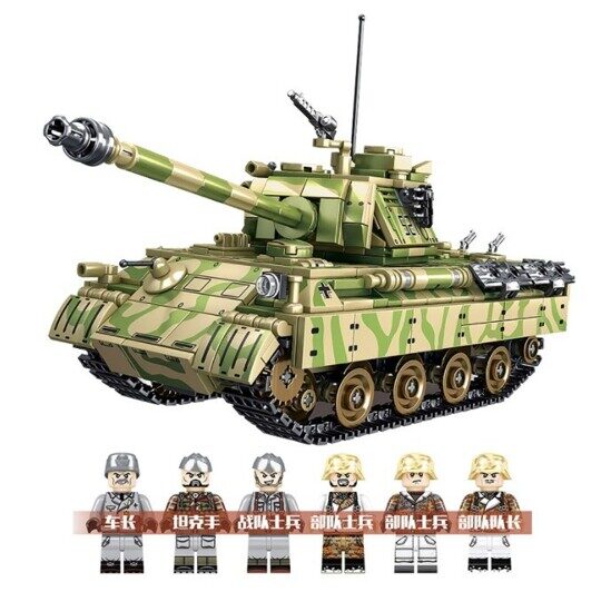 Конструктор Немецкий танк Panzerkampfwagen V Panther SY0108, 858 дет