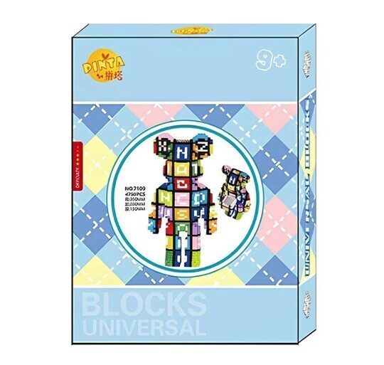 Конструктор 3д Bearbrick Медведь 4750 дет., Арт. 7109