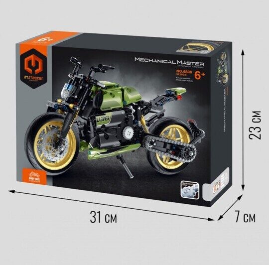 Конструктор Зеленый мотоцикл Ducati, iM.Master 6836, Техник
