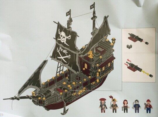 Конструктор Пиратский корабль 621 дет. 50401