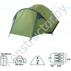 Палатка туристическая 3-х местная ANGARA 3 Fora 70+210x210x130 см 2000 мм. купить в Минске