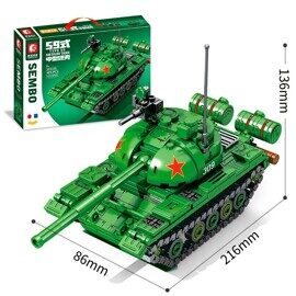 Конструктор Танк 59 Medium, Sembo 203105, 489 дет