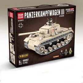 Конструктор Танк Panzerkampfwagen III, 711 дет, 100067 Quanguan