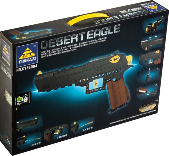 Конструктор Пистолет Desert Eagle, стреляет, KY88004, оружие