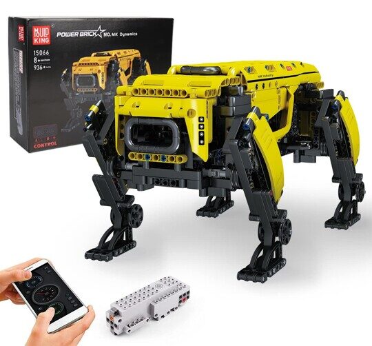 Конструктор Робот Собака на управлении, Mould King 15066 Техник, желтый