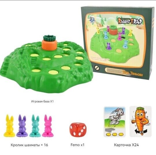 Настольная игра Кролики и норы 2 - 4 игрока, HZ-072