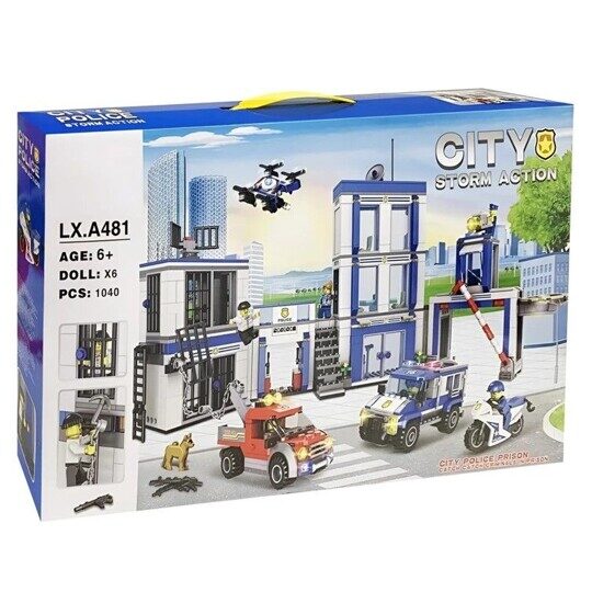 Конструктор Большой полицейский участок LX.A481, 1040 дет. аналог LEGO City