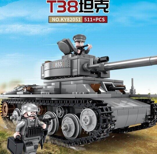 Конструктор Танк Т-38 со светом, KAZI 82051