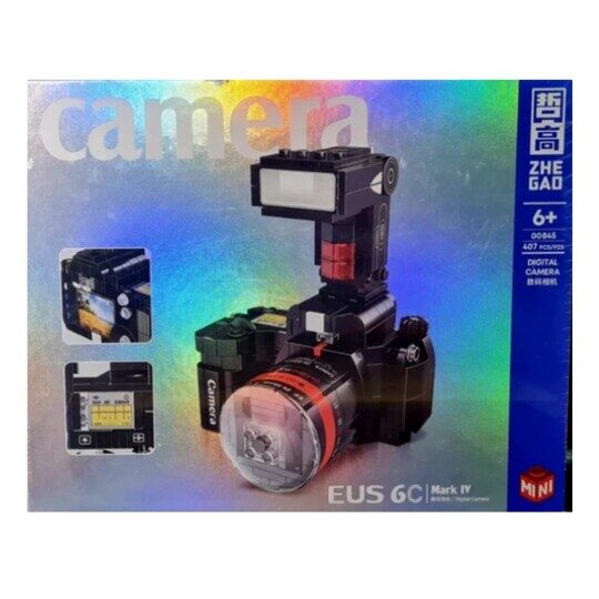 Конструктор Фотоаппарат 3D Canon со вспышкой 00845, 407 дет, Zhe Gao