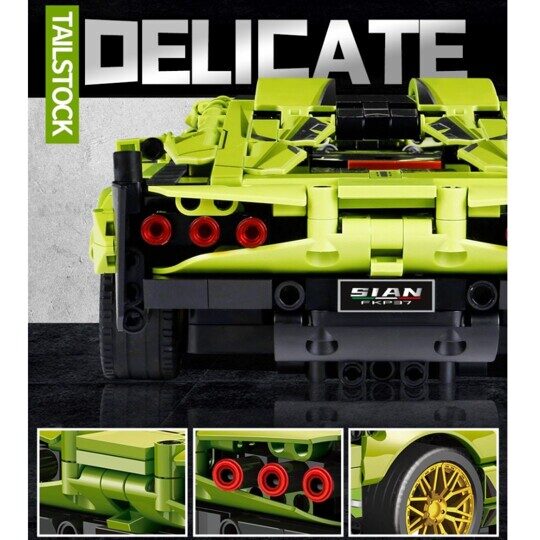 Конструктор Lamborghini Sian FKP 37 JKC 7101, 1100 дет., Сиан