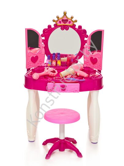 Игровой набор Гламурное зеркало со столиком и МР3 (свет, звук) арт. 661-20
