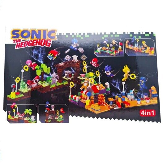 Конструктор Sonic со светом 206 дет., 2 фигурки, 12003-2