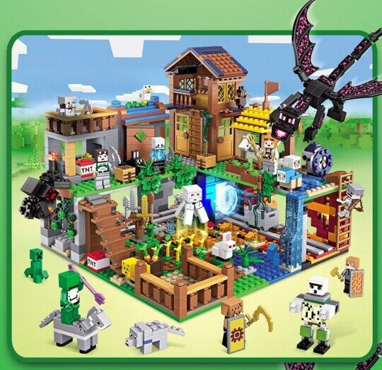 Конструктор Локации Майнкрафт, 1460 дет., 26 фигурок 7657 Minecraft