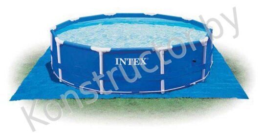 Подстилка для надувных и каркасных бассейнов Intex 58932 / 28048 размером от 244 до 457 см Интекс купить в Минске