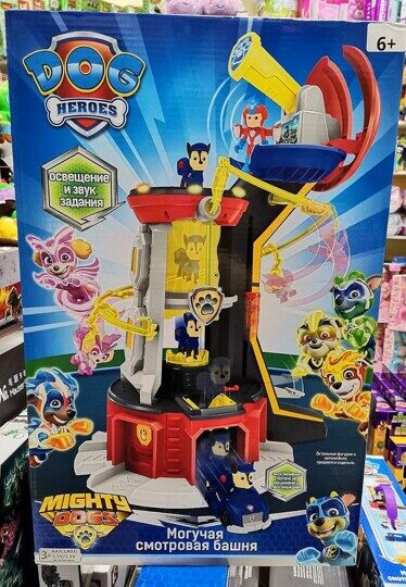 Большая Могучая смотровая Башня Щенячий патруль, 3003, свет, звук