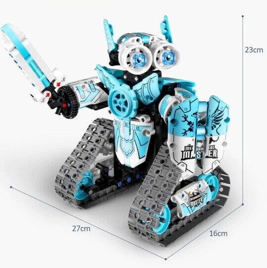 Конструктор Гусеничный Робот Рыцарь управляемый, 3 в 1, 398 дет., 8028, Техник
