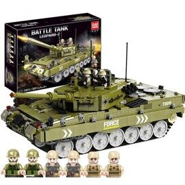 Конструктор Танк Leopard T3015, 2029 дет., Леопард
