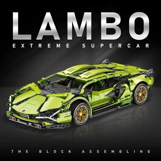 Конструктор Lamborghini Sian FKP 37 JKC 7101, 1100 дет., Сиан