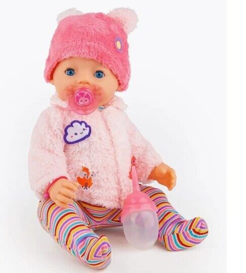 Кукла пупс Беби Долл аналог Baby Born BL037A в шубке