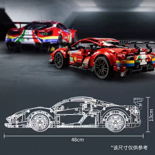 Конструктор Спорткар Ferrari 488 GTE AF Corse, 10287, Техник