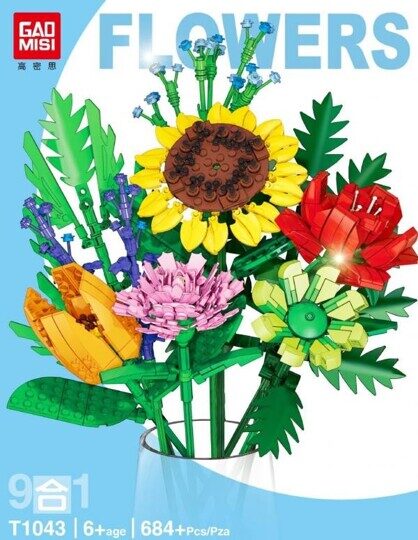 Конструктор Весенний букет GaoMisi T1043, цветы
