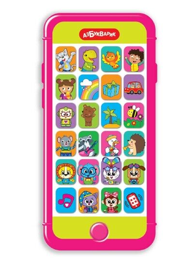 Телефон детский Азбукварик Веселое диско 2979, смартфон