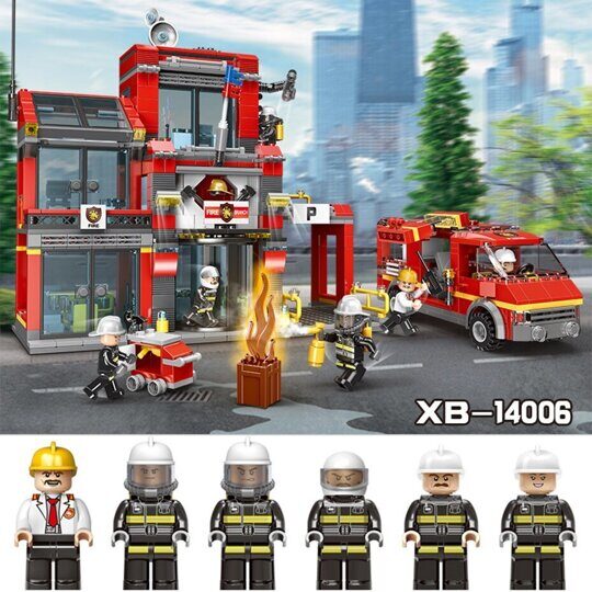 Конструктор Пожарная часть, XingBao 14006, 1245 дет.