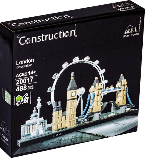Конструктор Лондон King 20017, 488 дет., Архитектура аналог Лего