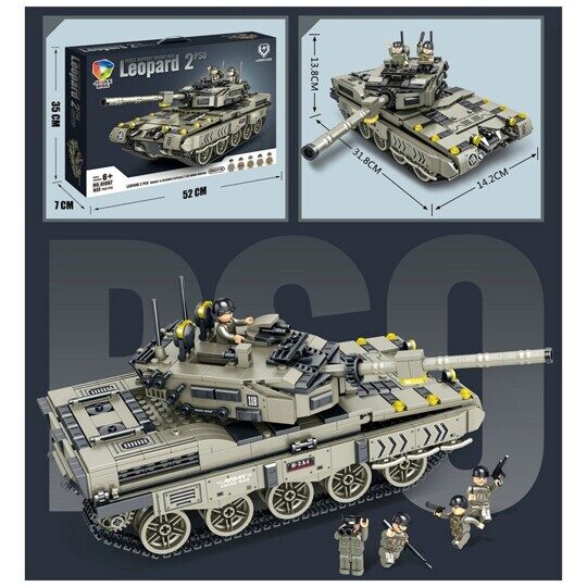 Конструктор Немецкий танк Leopard 2 PSO 41087, 922 дет.
