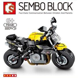 Конструктор Мотоцикл Benelli TNT 600, Sembo 701121, 257 дет Техник